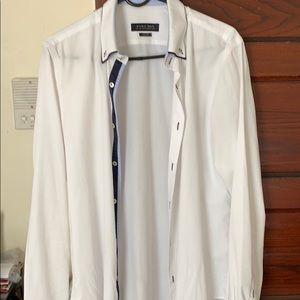 ZARA Slim Fit Double Collar Dress Shirt